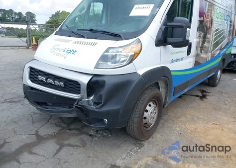 2021 Ram Promaster 3500 Cargo Van High Roof 159 Wb Ext from USA, damaged, VIN 3C6MRVJG3ME542679